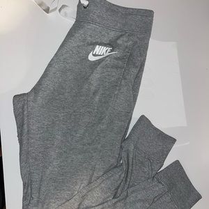 Grey Nike sweatpants